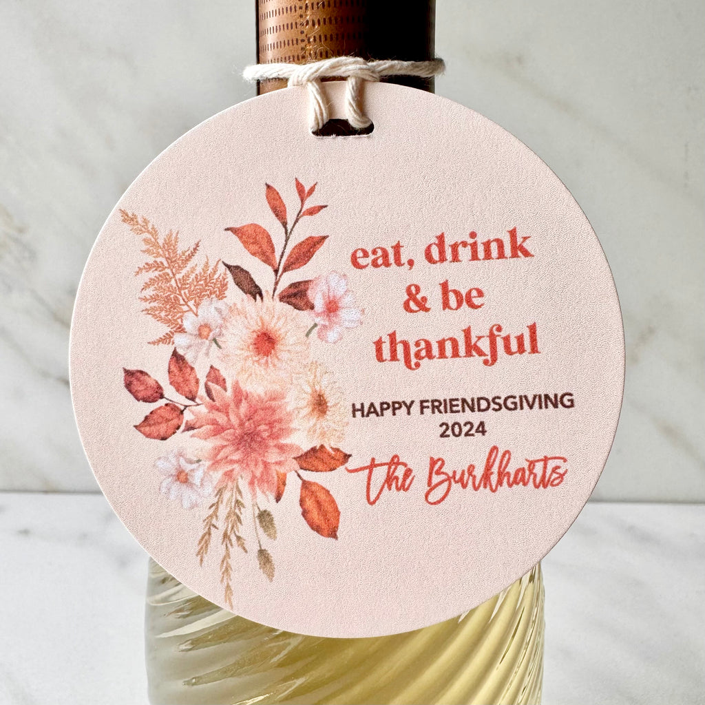 Elegant Placeholder Tags to Welcome Thanksgiving Guests